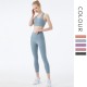 Onebas Yoga Sports Set With Ltblue Sports Leggings Outfit 4 Colors