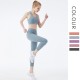 Onebas Yoga Sports Set With Ltblue Sports Leggings Outfit 4 Colors