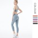 Onebas Yoga Sports Set With Ltblue Sports Leggings Outfit 4 Colors