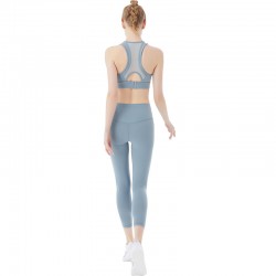 Onebas Yoga Sports Set With Ltblue Sports Leggings Outfit 4 Colors