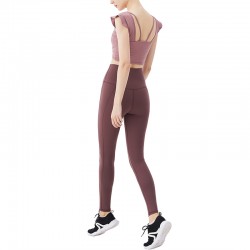 Onebas Yoga Sports Set With Sports Leggings Outfit 5 Colors