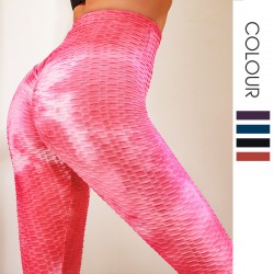Onebas Yoga Bubble Pants With High-Waisted Athletic Trousers For Running Workout 11 Colors