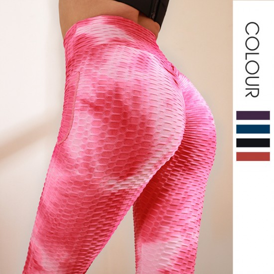 Onebas Yoga Bubble Pants With High-Waisted Athletic Trousers For Running Workout 11 Colors