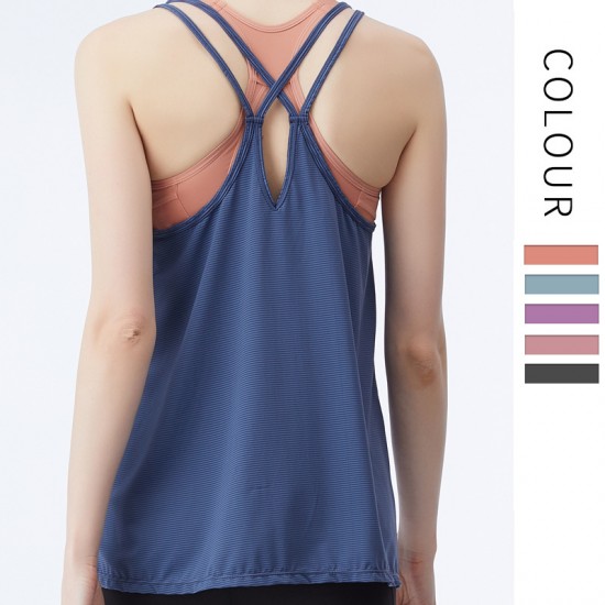 Onebas Comfort Fitness Wear With Yoga Tanks Top 2 Colors