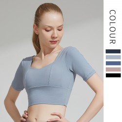 Onebas Fitness Wear T-Shirt With Comfort Yoga Body Shaper Activewear 3 Colors