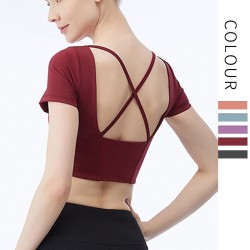 Onebas T-Shirt Comefort Fitness Wear With Backless Sports Top 4 Colors