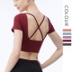 Onebas T-Shirt Comefort Fitness Wear With Backless Sports Top 4 Colors