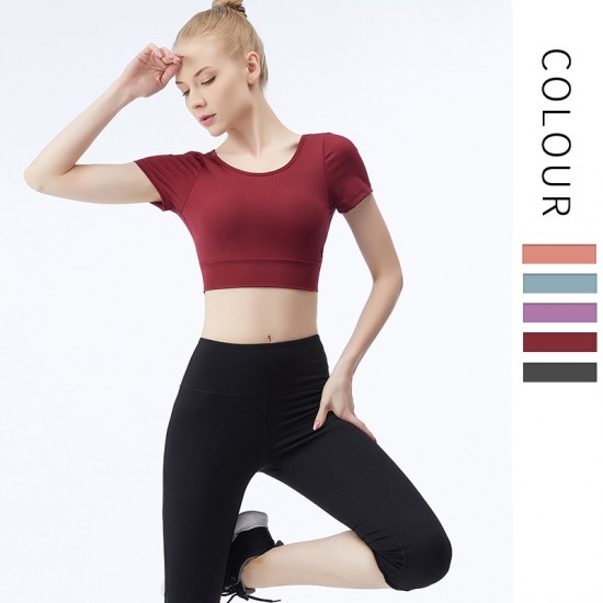 Onebas T-Shirt Comefort Fitness Wear With Backless Sports Top 4 Colors