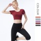 Onebas T-Shirt Comefort Fitness Wear With Backless Sports Top 4 Colors
