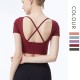Onebas T-Shirt Comefort Fitness Wear With Backless Sports Top 4 Colors