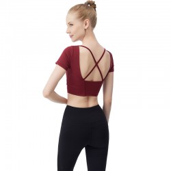 Onebas T-Shirt Comefort Fitness Wear With Backless Sports Top 4 Colors