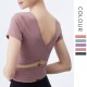 Onebas Yoga Fitness Wear With Black Sports Top 4 Colors