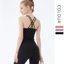 Onebas Yoga Fitness Wear With Comfort Full Sports Tank Top 3 Colors