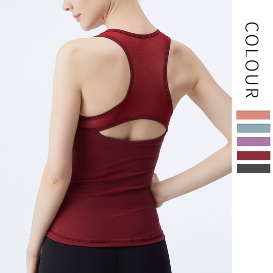 Onebas Yoga Fitness Wear With Comfort Sports Black Tank Top 3 Colors