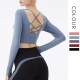 Onebas Yoga Fitness Wear With Pink Comfort Backless Sports Top 3 Colors