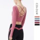 Onebas Yoga Fitness Wear With Pink Comfort Backless Sports Top 3 Colors