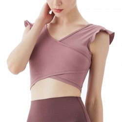 Onebas Yoga Fitness Wear With Pink Sports Top 5 Colors