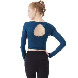 Onebas Yoga Fitness Wear With Purple Pink Long Sleeve Leggings 4 Colors