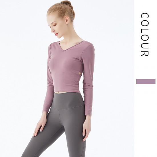 Onebas Yoga Fitness Wear With Red Leggings Top 4 Colors