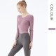Onebas Yoga Fitness Wear With Red Leggings Top 4 Colors