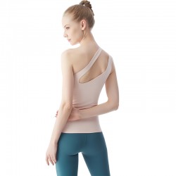 Onebas Fitness Suit With One Shoulder Sports Bra 4 Colors