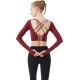 Onebas Yoga Sports Activewear With Backless Leggings Long Sleeve 5 Colors