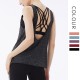 Onebas Yoga Sports Activewear With Blue Tank Top 3 Colors