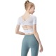 Onebas Yoga Sports Fitness Wear With Body Shaper Short Sleeve 4 Colors