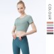 Onebas Yoga Sports Fitness Wear With Body Shaper Short Sleeve 5 Colors