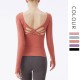 Onebas Yoga T-Shirt Fitness Wear With Comfort Backless Sports Top 3 Colors