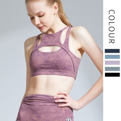 Onebas Yoga Tank Top With Gray Blue Body Shaper Leggings 5 Colors