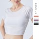 Onebas Yoga Tank Top With White Fitness Suit Short Sleeve Body Shaper Leggings