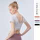 Onebas Yoga Tank Top With White Fitness Suit Short Sleeve Body Shaper Leggings