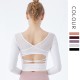 Onebas Yoga Tank Top With White Leggings Long Sleeve