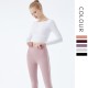 Onebas Yoga Tank Top With White Leggings Long Sleeve